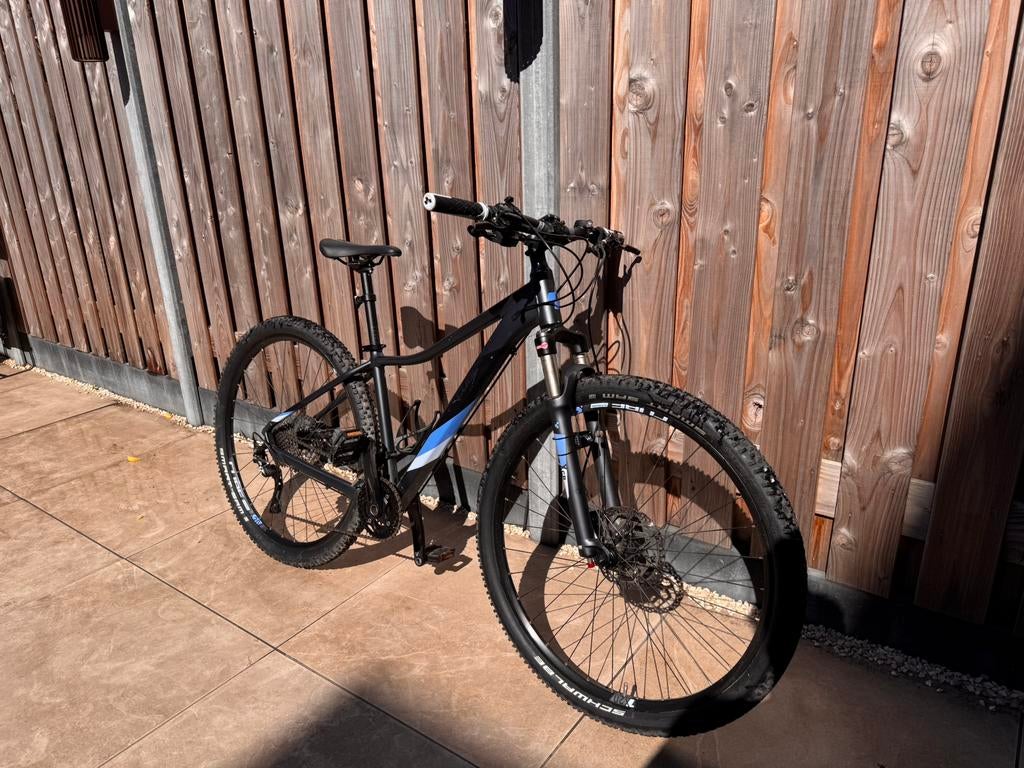 🚲 Cube Access WS Race 2019 – Iridium/Blue, Fietsen en Brommers, Fietsen | Mountainbikes en ATB, Gebruikt, Fully, Dames, Schijfrem