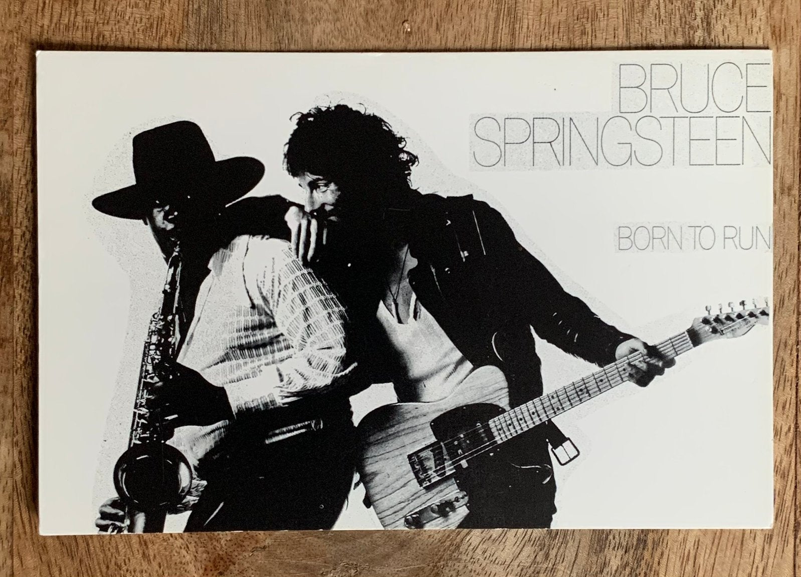 Bruce SpringSteen: Born To Run Ansichtkaart, Verzamelen, Muziek, Artiesten en Beroemdheden, Ophalen of Verzenden