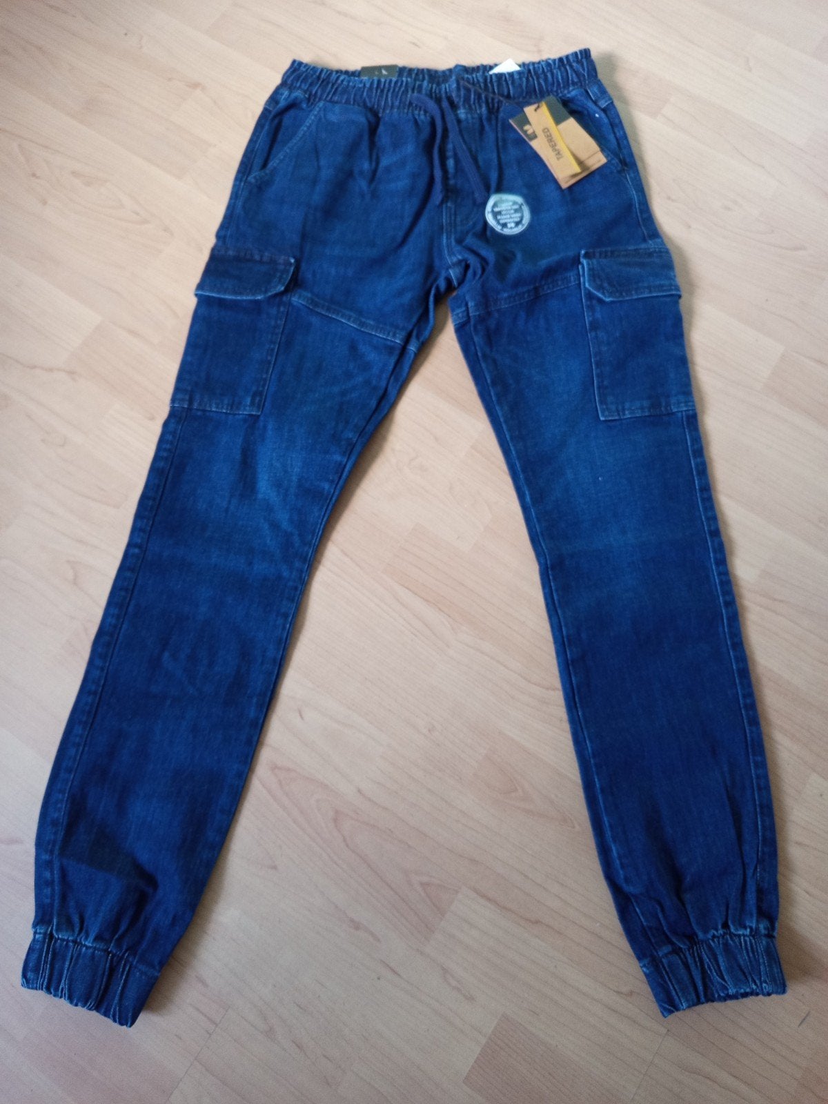 Crosshatch Cargo Jeans Jogger - Nieuw met kaartjes, Crosshatch, Blauw, Nieuw, W32 (confectie 46) of kleiner
