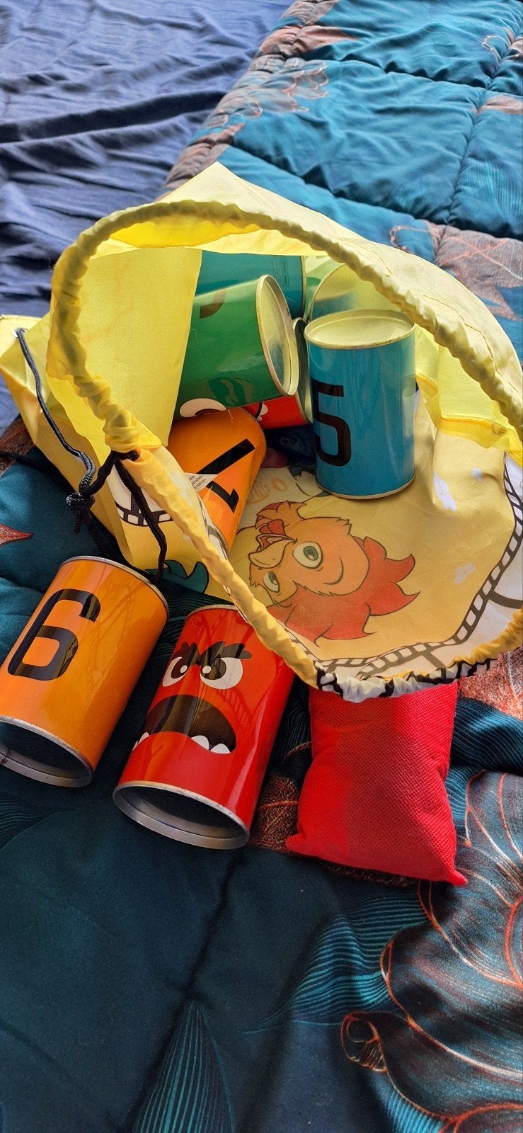 Blikgooien spel met zakjes - Leuk voor jong en oud!, Ophalen of Verzenden, Zo goed als nieuw, Jongen of Meisje