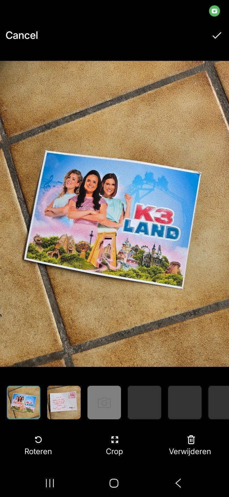 K3 Land Postkaart Plopsaland Resort De Panne Hanne Marthe, Ophalen of Verzenden, Zo goed als nieuw, Foto of Kaart