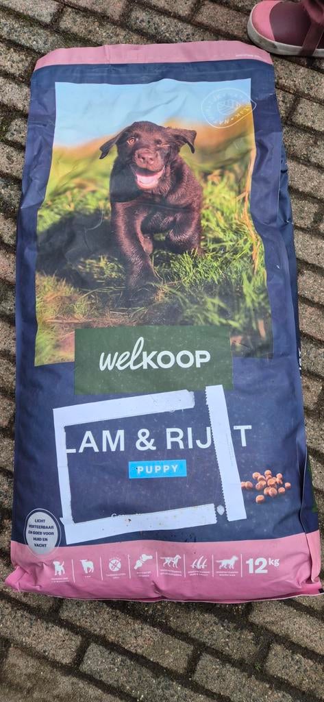 Nieuwe zak puppybrokken 12 kg lam en rijst, Dieren en Toebehoren, Dierenvoeding, Ophalen, Hond