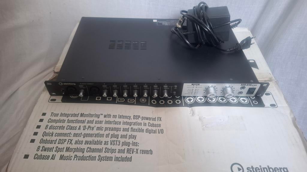 Steinberg MR816CSX Audio Interface - Zo goed als nieuw, Ophalen of Verzenden, Zo goed als nieuw, 5 tot 10 kanalen, Microfooningang