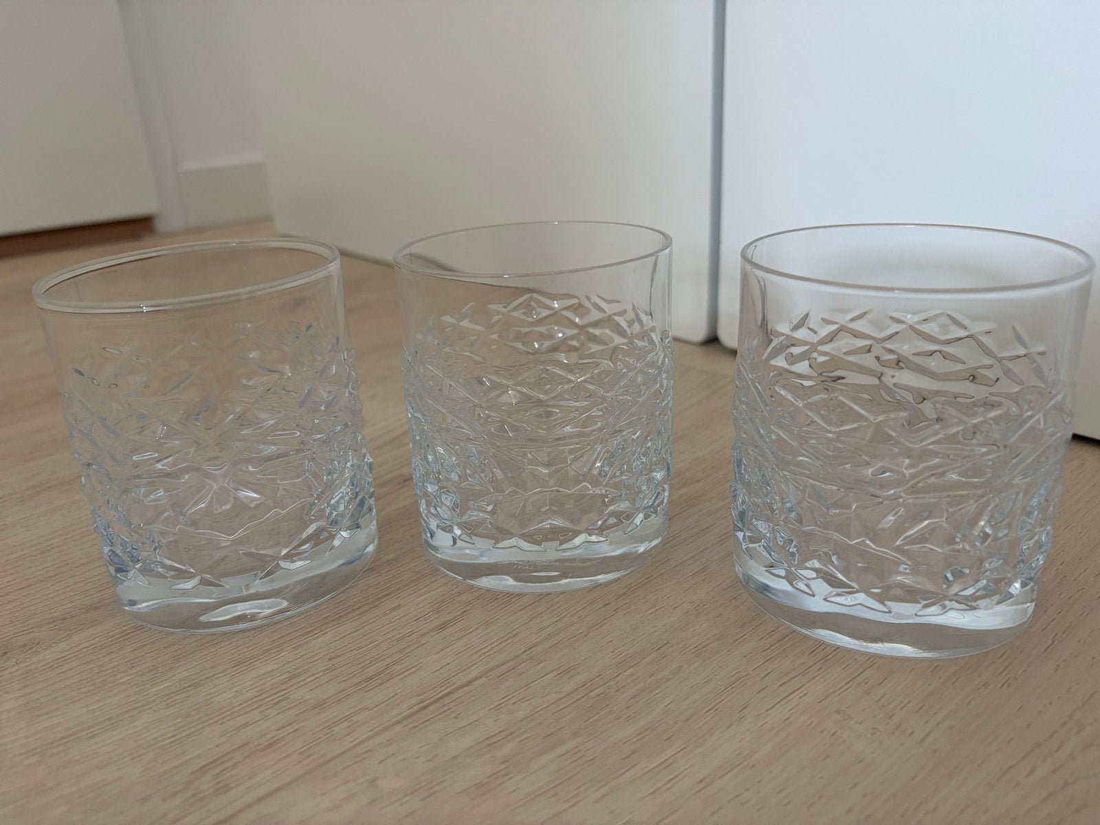 6 Luigi Bormioli glazen - Zo goed als nieuw, Ophalen, Glas of Glazen, Overige stijlen, Glas