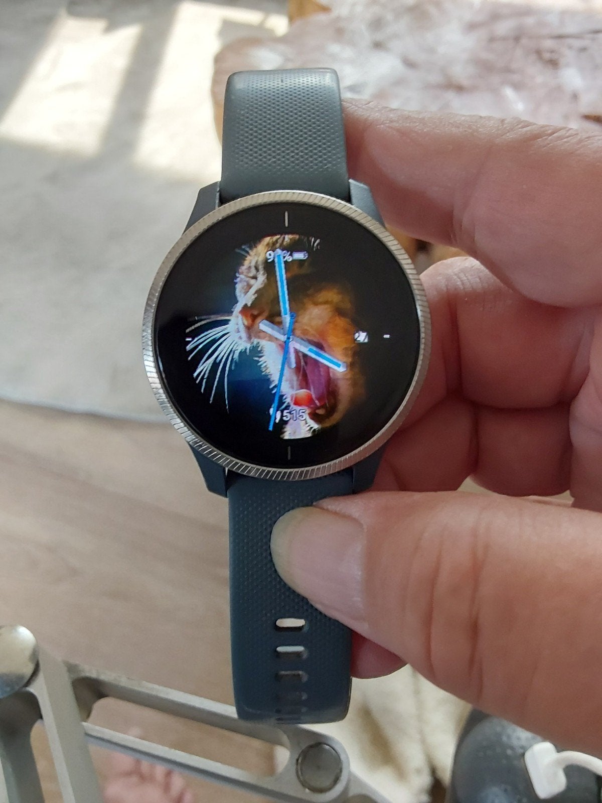 Garmin Venu GPS Smartwatch - Grijs/Zwart, Ophalen, Gebruikt, Garmin, Waterdicht