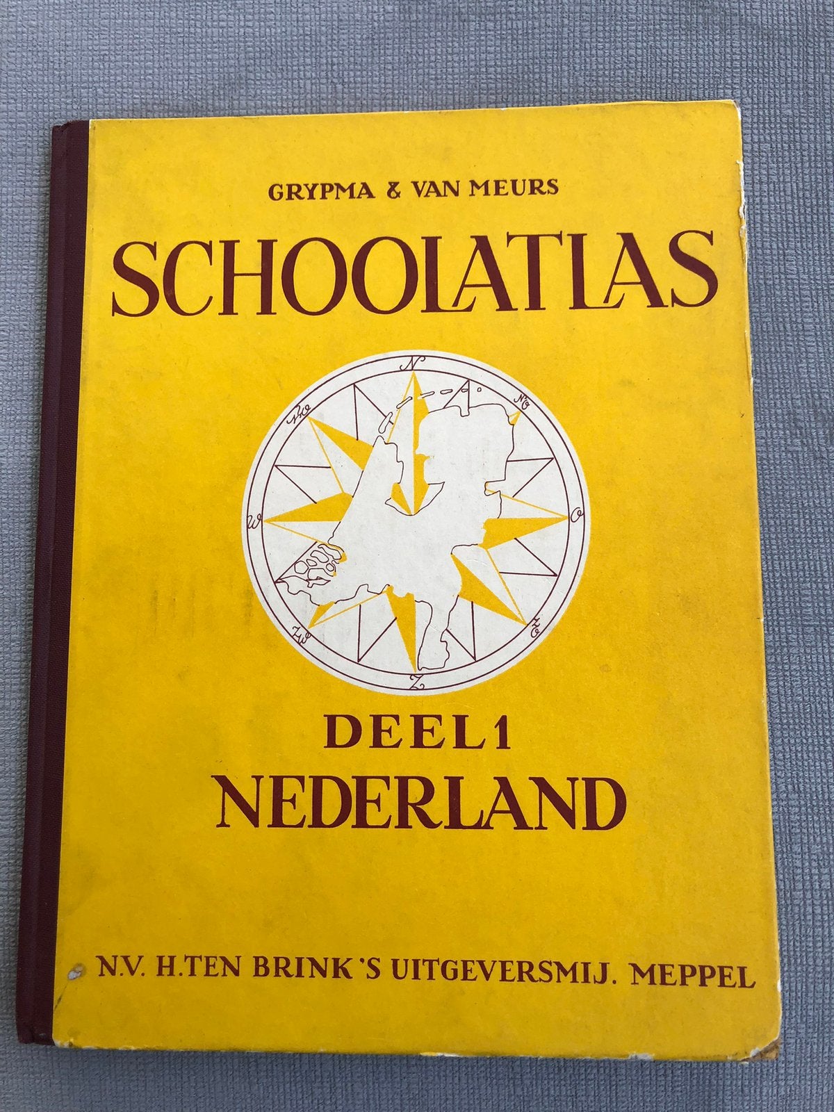 Grypma & Van Meurs Schoolatlas Deel 1: Nederland, Boeken, Atlassen en Landkaarten, Gelezen, Ophalen of Verzenden, Landkaart, 1800 tot 2000