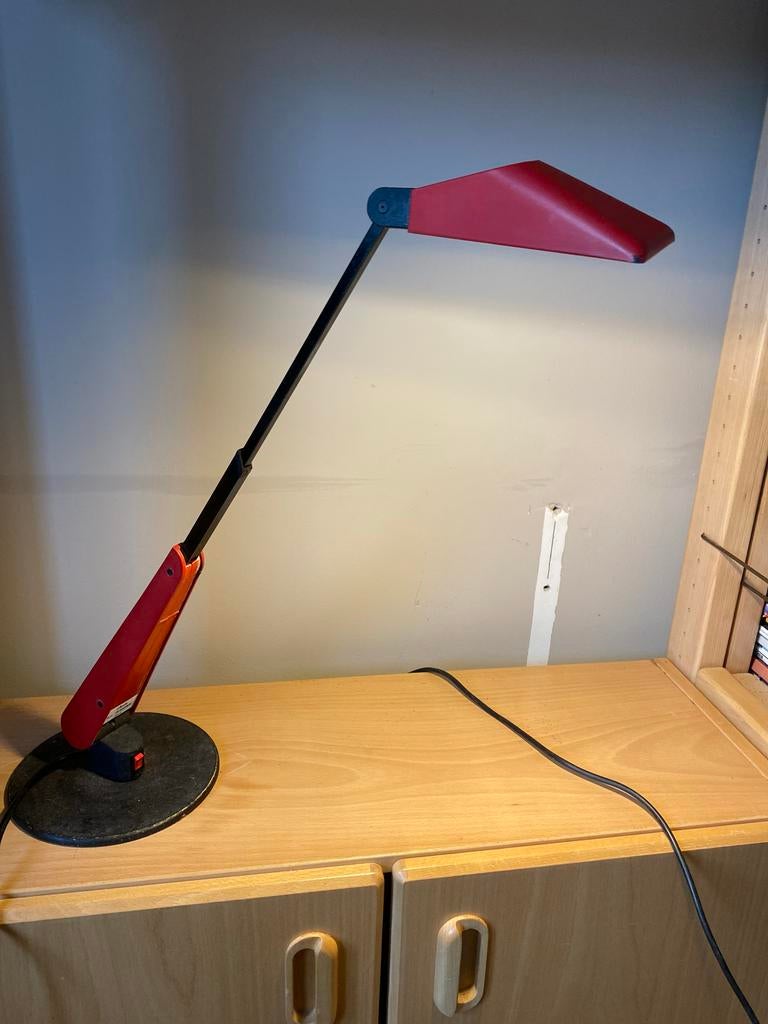 Vintage Oluce Personal bureaulamp -  Design Bruno Gecchelin, Huis en Inrichting, Lampen | Tafellampen, Ophalen of Verzenden, Gebruikt