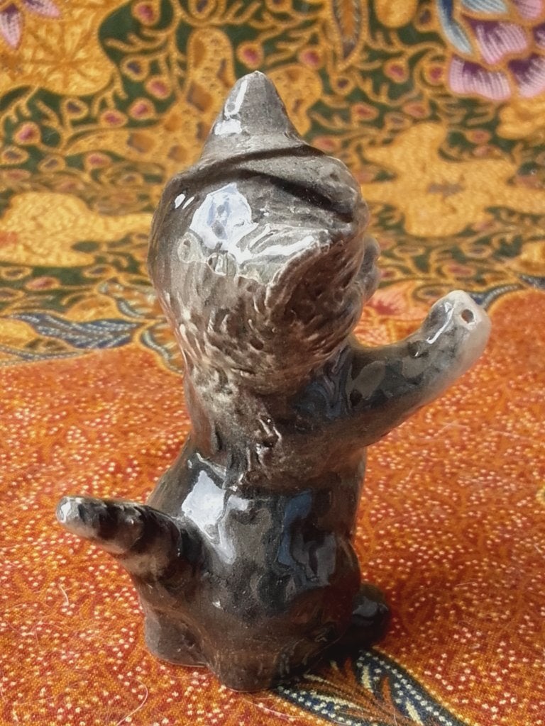 Vintage Goebel beeldje uit Duitsland van poes of kat 7,3 cm., Ophalen of Verzenden