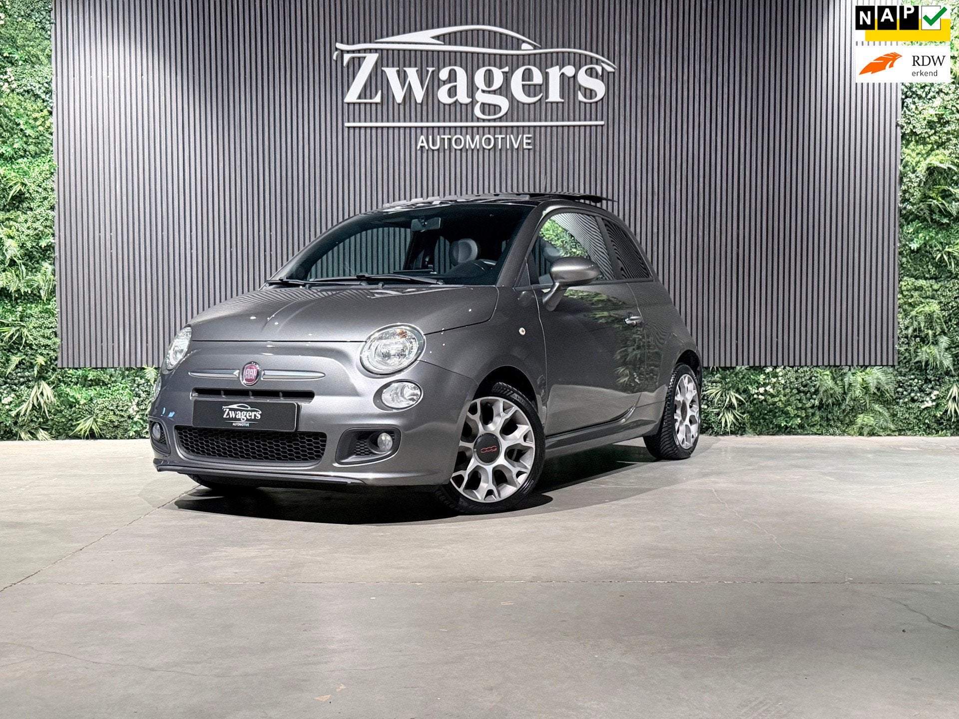 Fiat 500 0.9 TwinAir Turbo 500S | Pano | Carplay | Sport, Auto's, Voorwielaandrijving, Gebruikt, Met garantie (alle), 905 kg