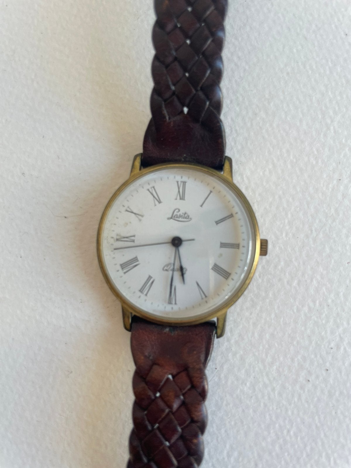 Lasita horloge, Ophalen of Verzenden, Zo goed als nieuw, Leer, Overige merken