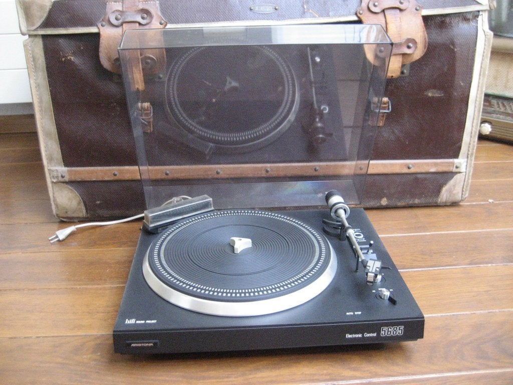 Aristona 5685 electronic control hifi platenspeler, Audio, Tv en Foto, Platenspelers, Ophalen of Verzenden, Zo goed als nieuw
