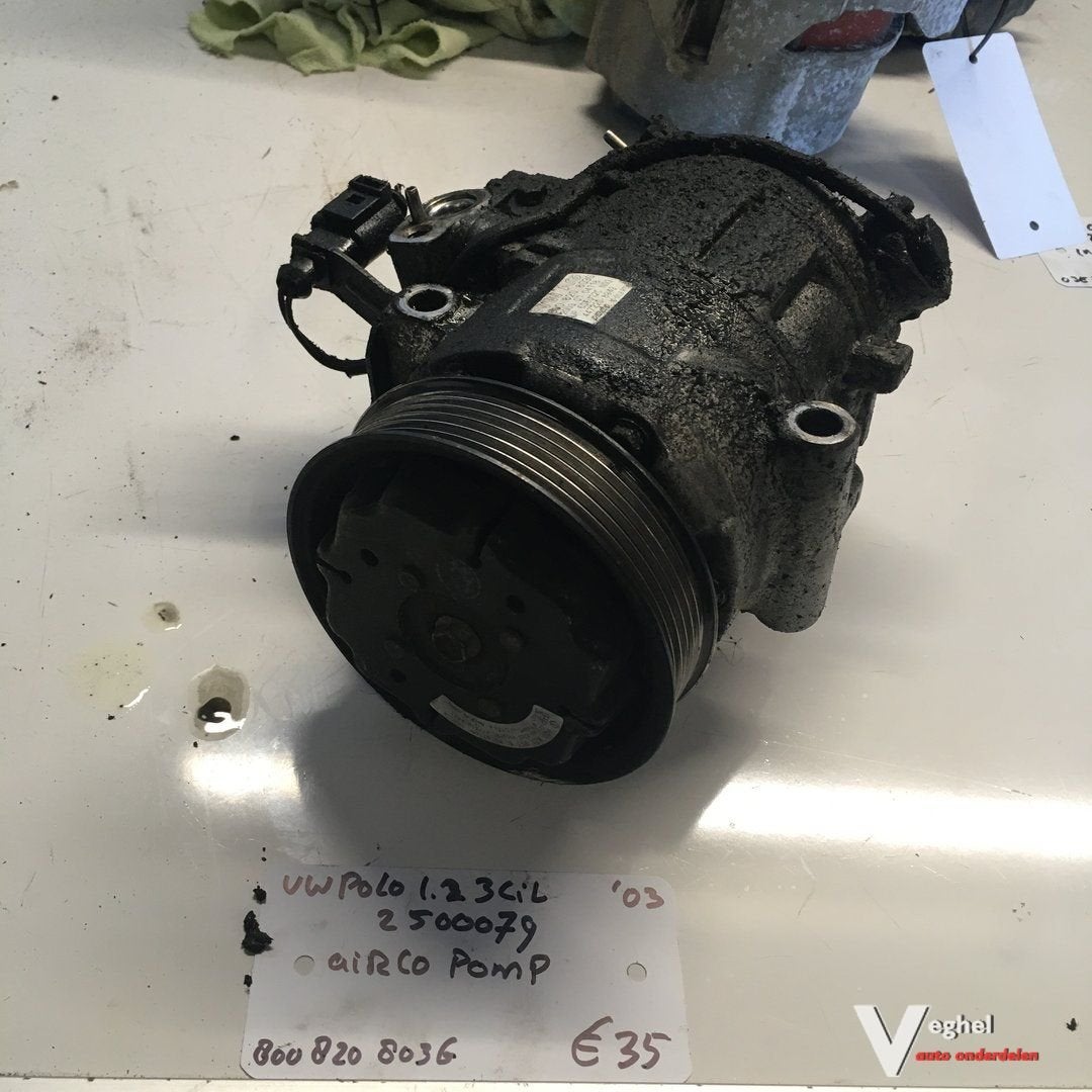 Vw Polo 1.2 B 3 cilinder 2003 Wagennr 2500079   Aircopomp  6, Auto-onderdelen, Airco en Verwarming, Gebruikt, -, -, Ophalen of Verzenden