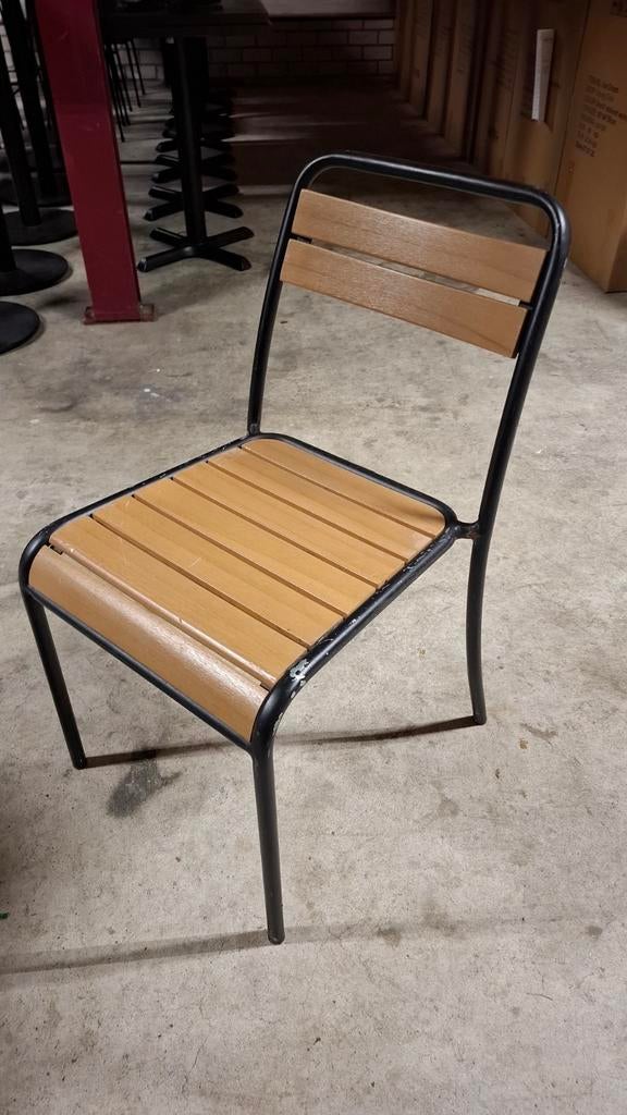 6 terras horeca SATELLIET stoelen + 18 tafels partij set, Ophalen of Verzenden