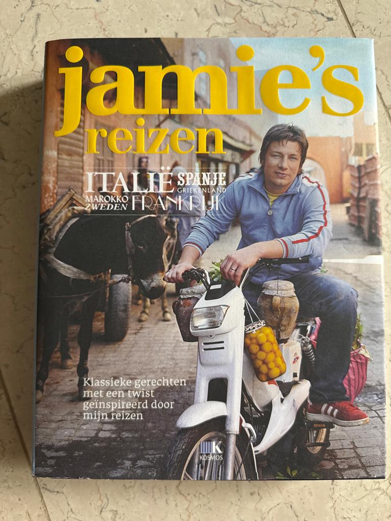 Jamie's Reizen - Kookboek Jamie Oliver - Zo goed als nieuw, Ophalen of Verzenden, Zo goed als nieuw, Europa, Hoofdgerechten
