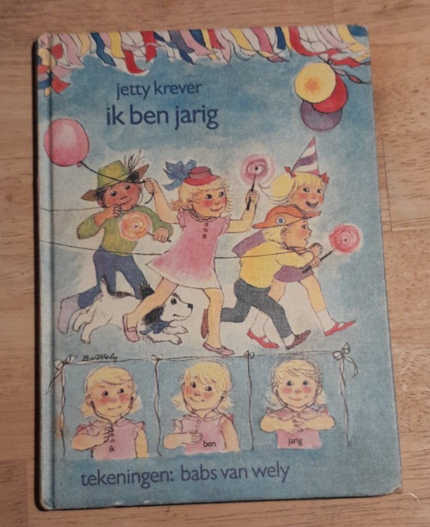 Boek Ik ben jarig met gebaren, Gelezen, 5 of 6 jaar, Fictie algemeen, Jongen of Meisje