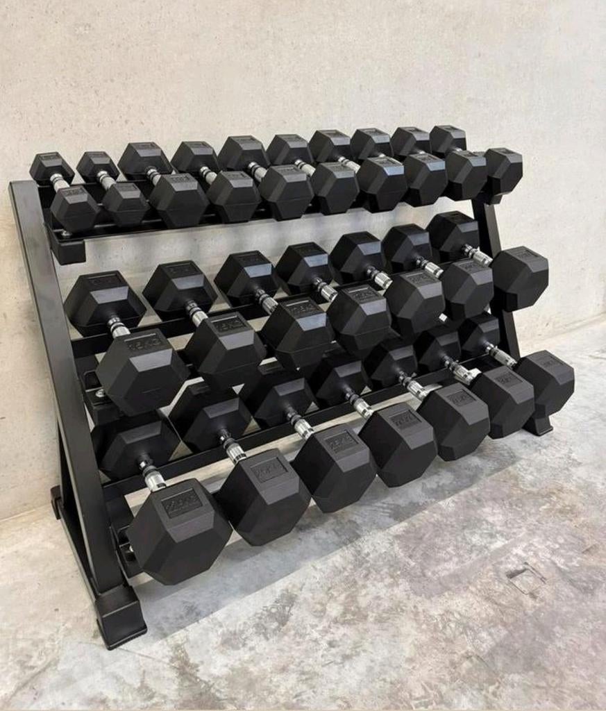 Hexa Dumbbell Set 2,5–25KG | BESTE PRIJS | Dumbells Hexagon, PH Fitness, Nieuw, Ophalen of Verzenden, Zürichstraat 20, 6135LP Sittard
