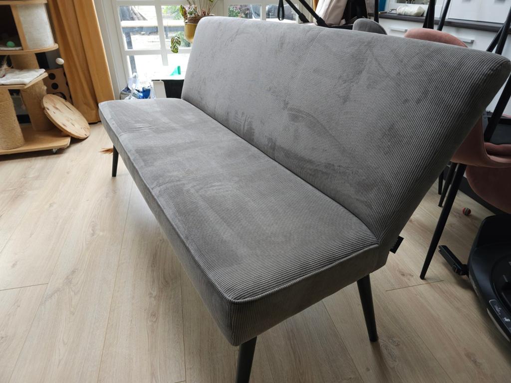 Eettafelbank Woood 160cm breed - Gebruikt, Ophalen, Gebruikt, Eén, Stof