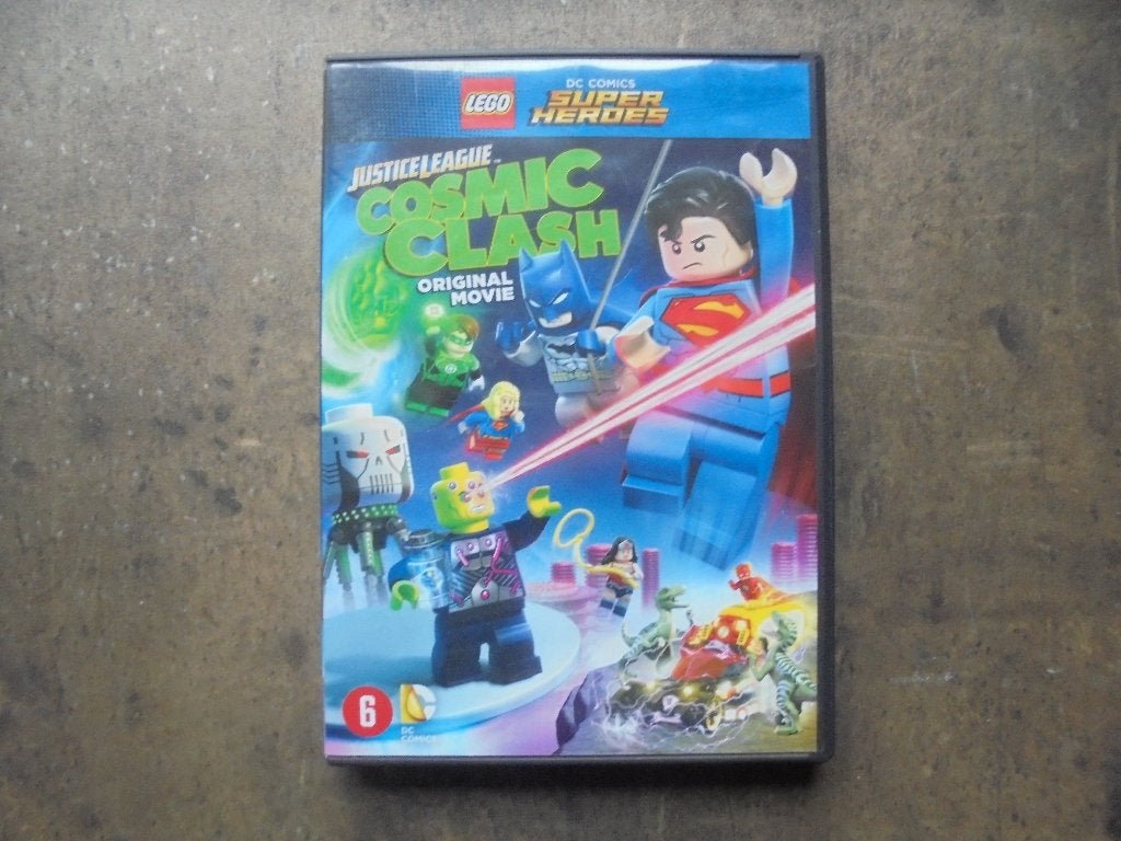 Lego DVD Justice League Cosmic Clash (zie foto's), Gebruikt, Tekenfilm, Overige soorten, Ophalen of Verzenden