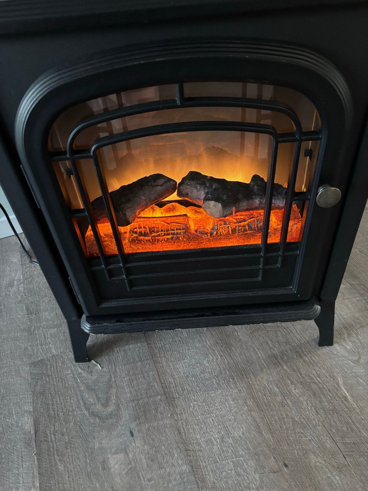 Sfeerhaard met vlammen en 2 warmtestanden (50x32x60cm), Ophalen, Gebruikt, Vrijstaande haard, Elektrische haard
