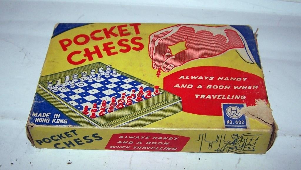 Prachtig vintage reisschaakspel in ovp. Nwst., Ophalen of Verzenden, Zo goed als nieuw