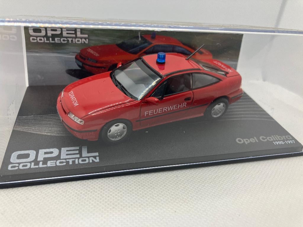 28681: Opel Calibra "Feuerwehr" - 1990-1997 - Atlas 1:43, Hobby en Vrije tijd, Modelauto's | 1:43, Auto, Ophalen of Verzenden