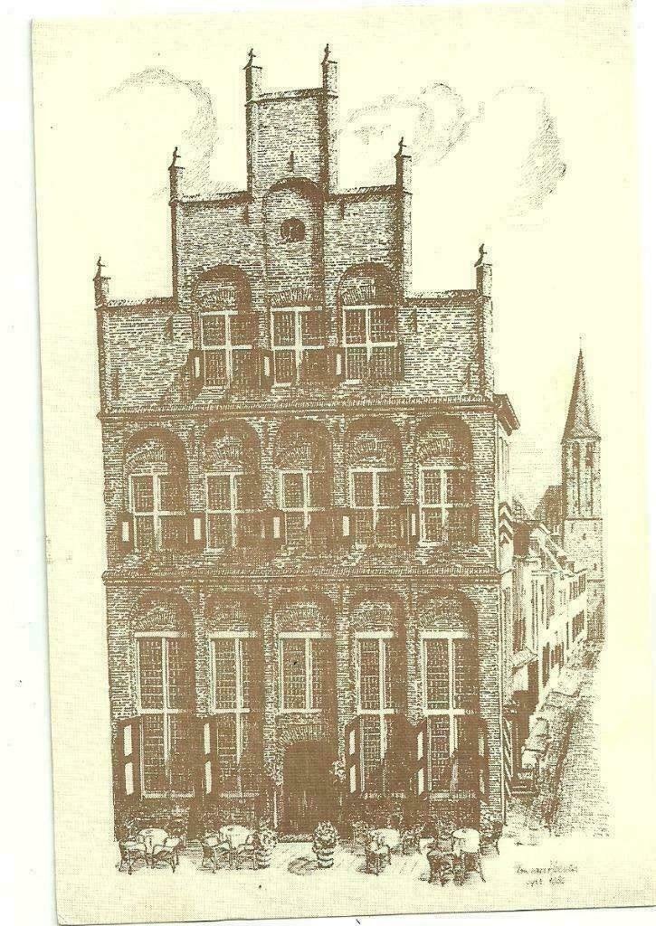 AK Doesburg - Restaurant "De Waag", Ophalen of Verzenden, 1960 tot 1980, Ongelopen, Gelderland