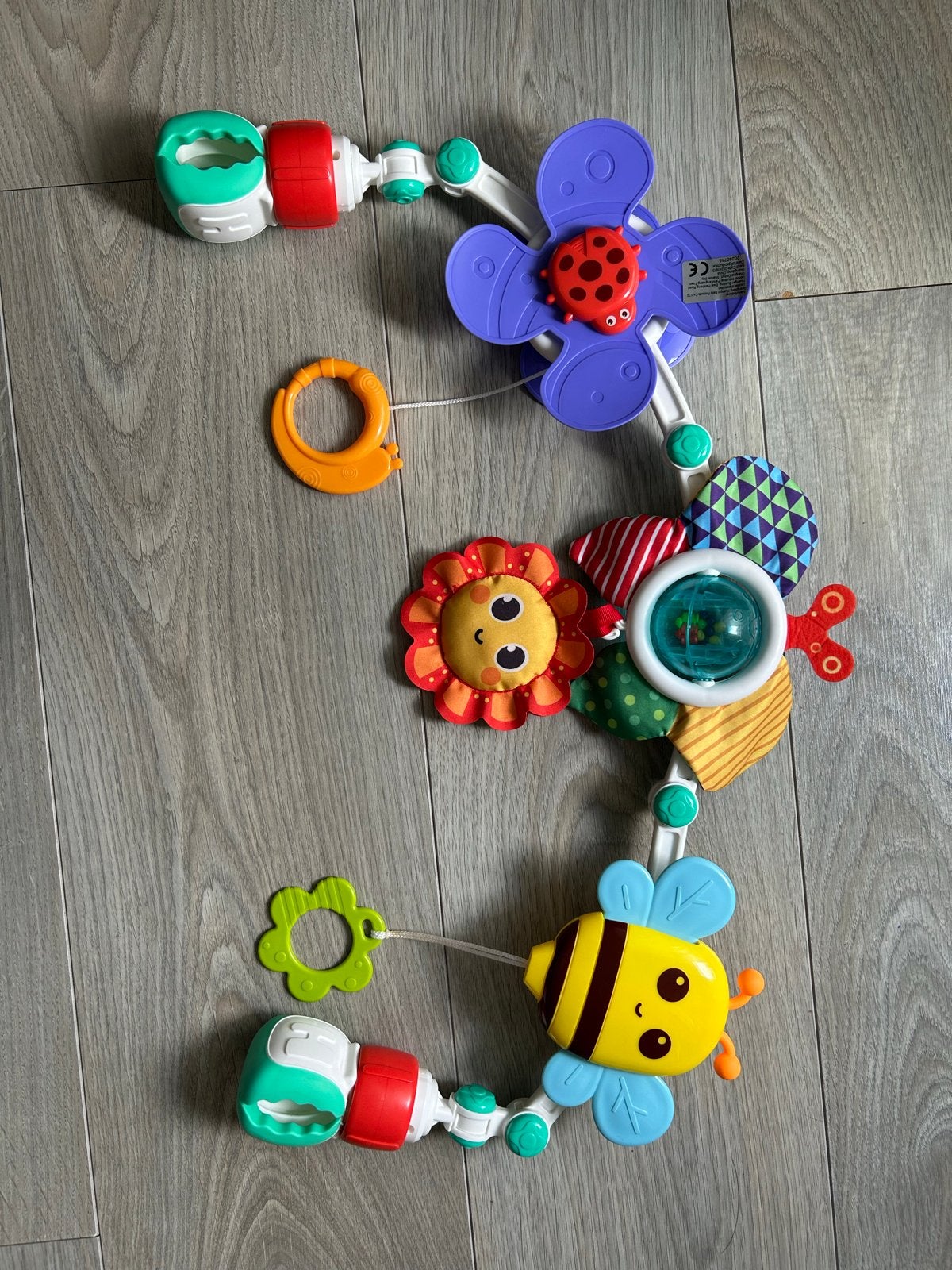 Babygym/Mobiel met bijen en bloemen, Ophalen, Zo goed als nieuw, Mobiel