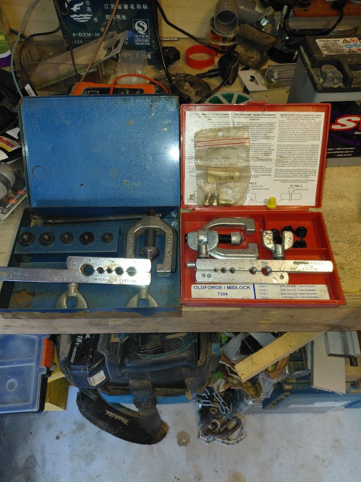 Set van 2 Flenstools voor leidingwerk - Imperial & Oldforge, Ophalen, Gebruikt, Overige typen, Overige merken