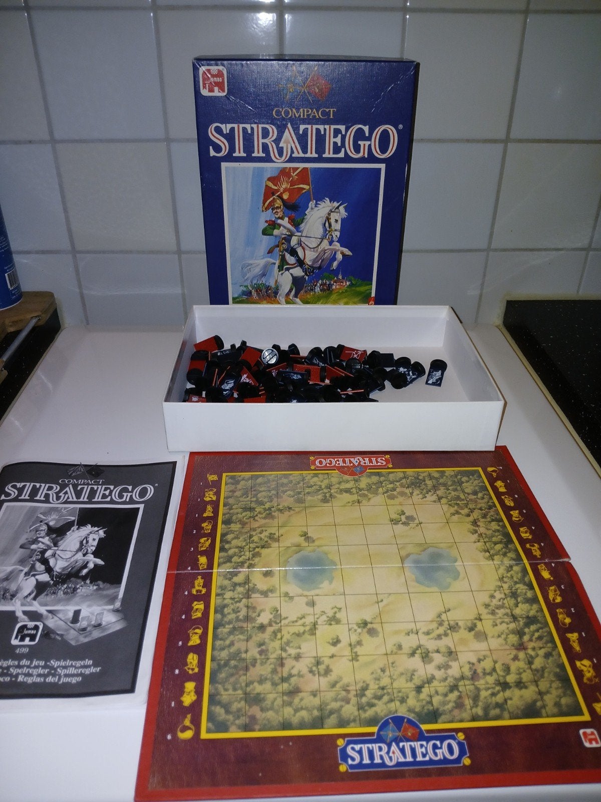 Compact Stratego Bordspel - Strategisch Spel, Een of twee spelers, Ophalen, Gebruikt, Jumbo
