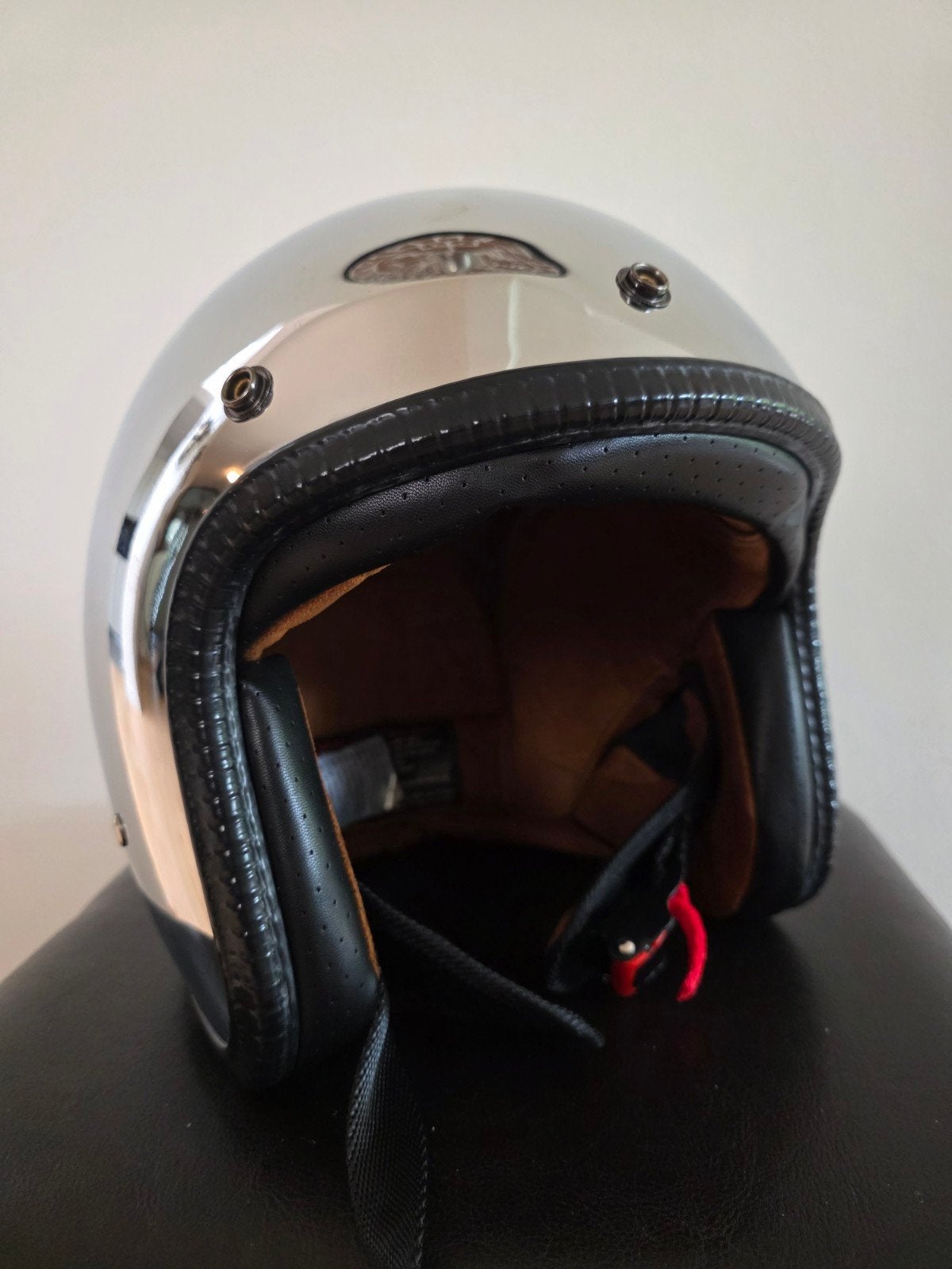 Motorhelm Pothelm zilver, maat L 59/60, nieuw, Overige merken, Heren, Nieuw zonder kaartje, L