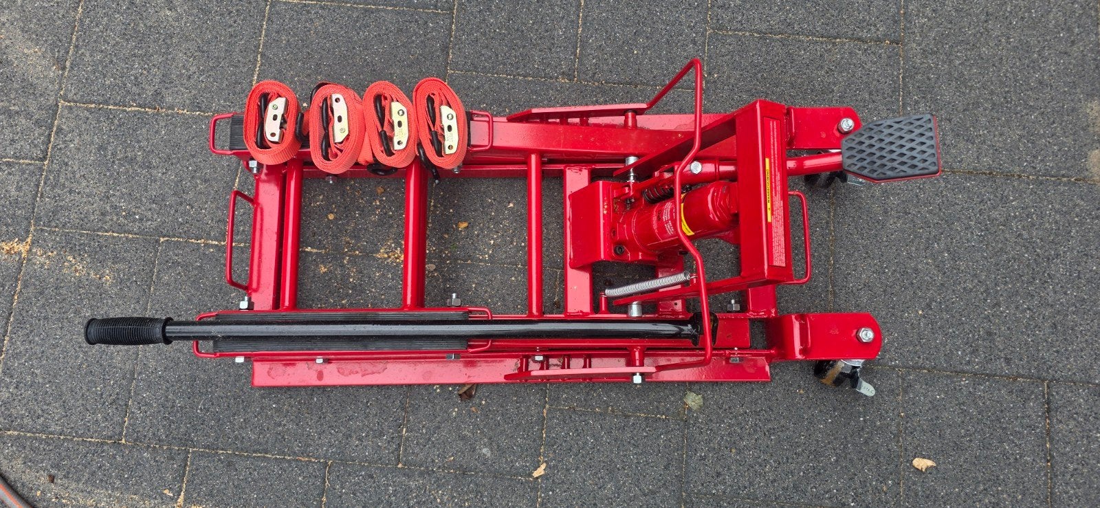 Lotus Geräte motorhefbrug 680 kg – 2x gebruikt – incl. 4 spa, Ophalen