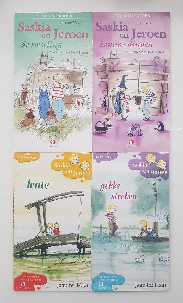 4x Luisterboek Saskia en Jeroen - Jaap ter Haar, Boeken, Luisterboeken, Ophalen of Verzenden, Jaap ter Haar, Cd, Kind