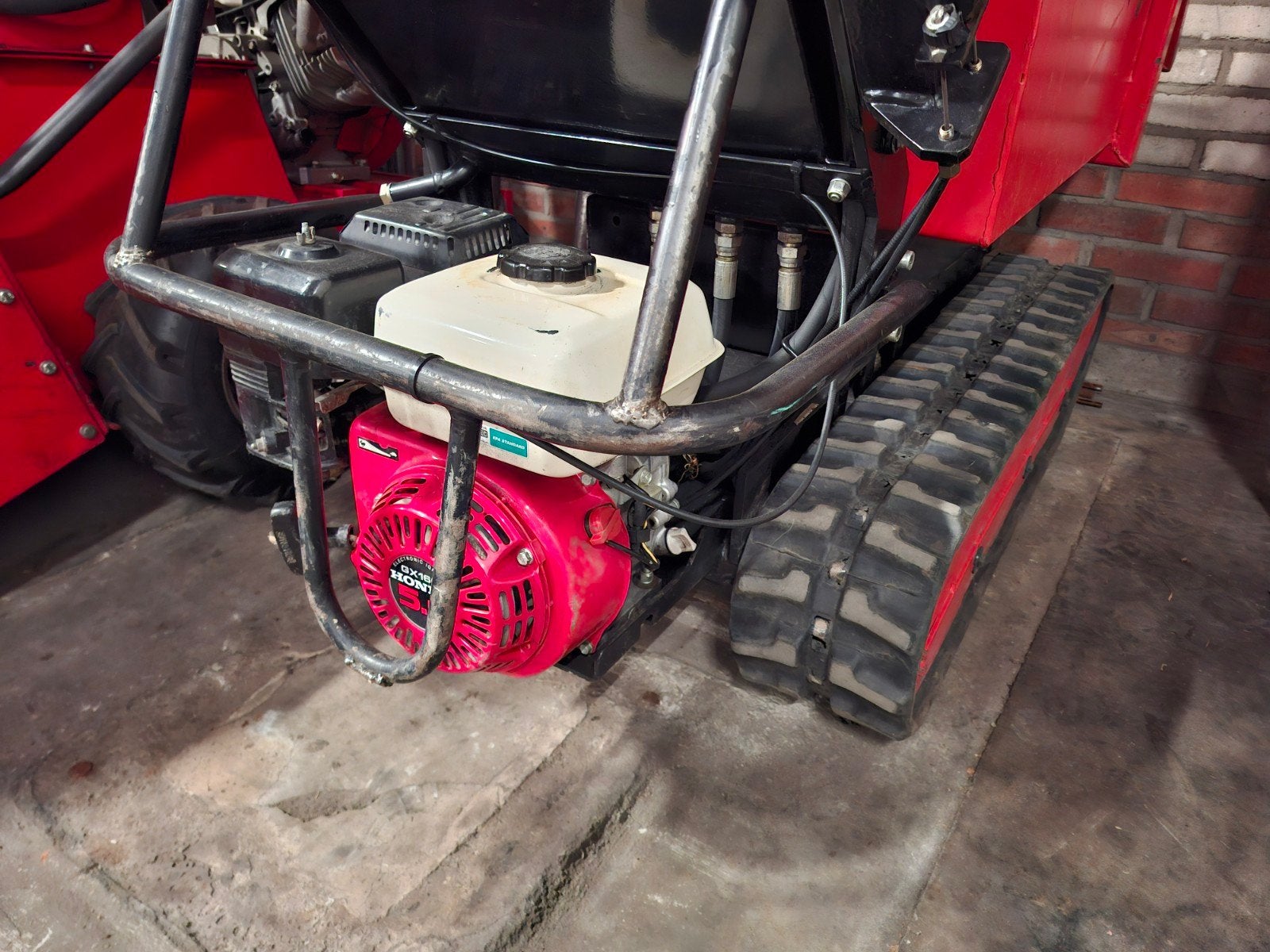 Rotair r500 rupsdumper, Ophalen