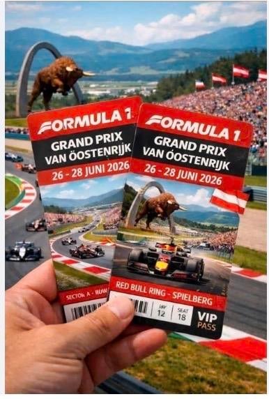 2 weekendtickets voor de Grand Prix van Oostenrijk, Twee personen