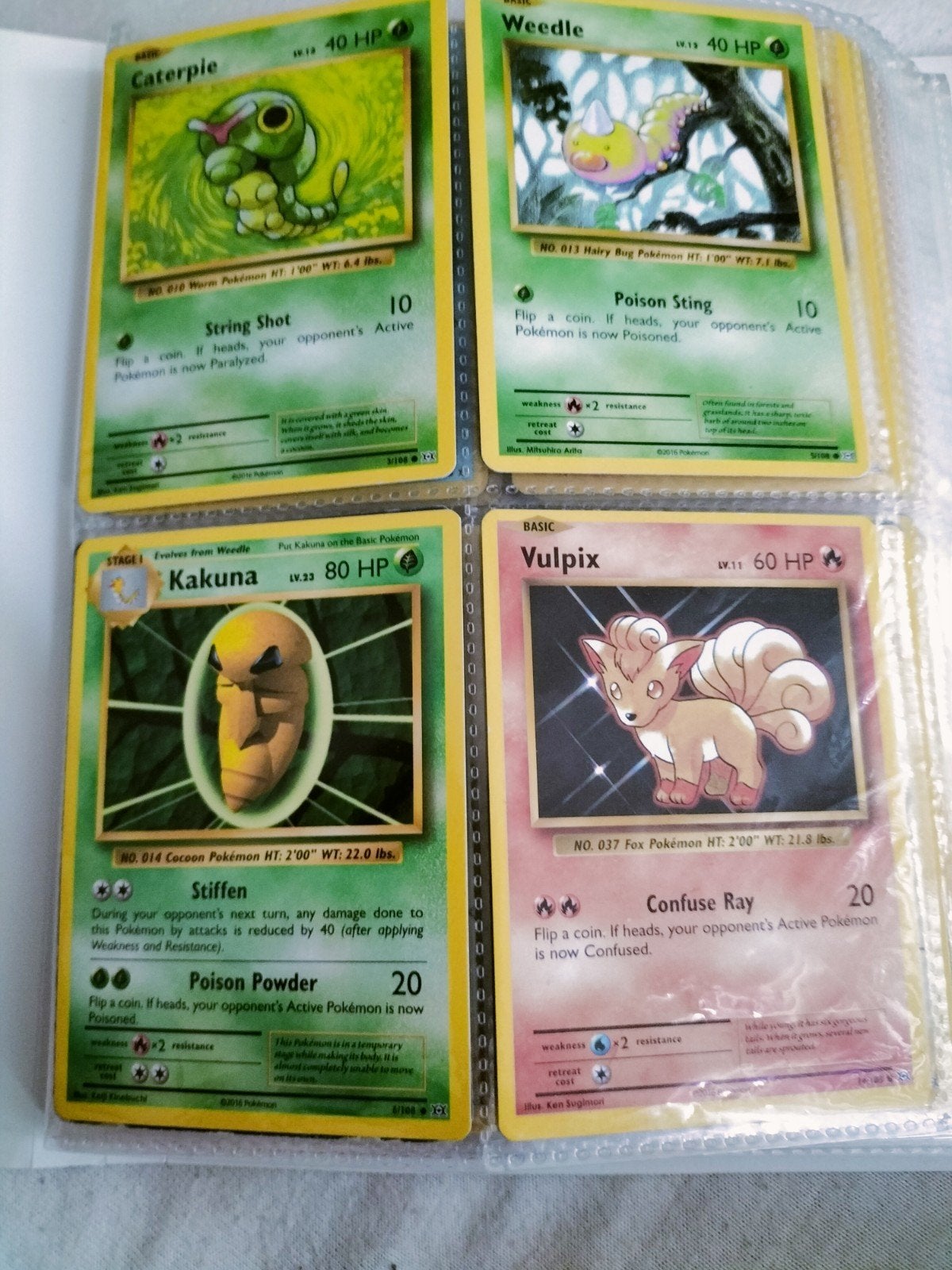 Pokémon Kaarten jaren 1998,1999,2016 met een goede map, Ophalen of Verzenden, Gebruikt, Meerdere kaarten