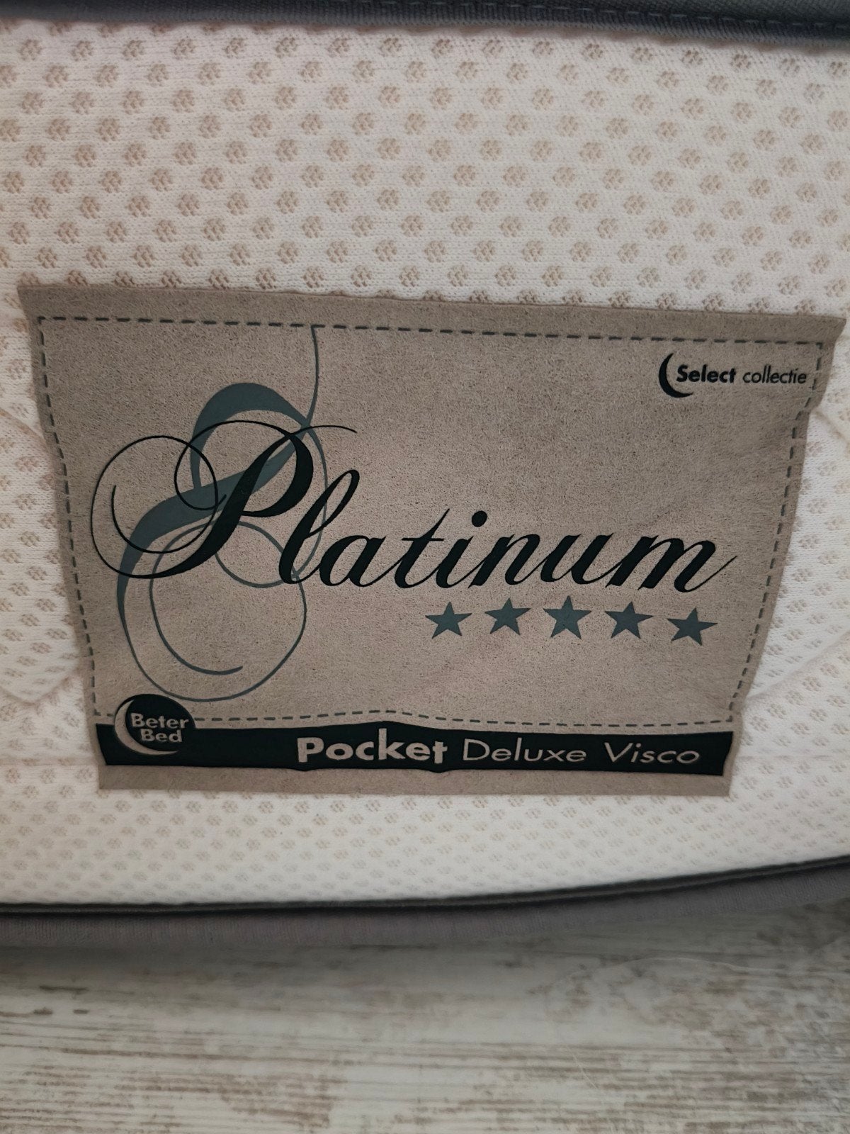 Platinum Pocket matras (160x200), Ophalen, Zo goed als nieuw, Tweepersoons, 160 cm