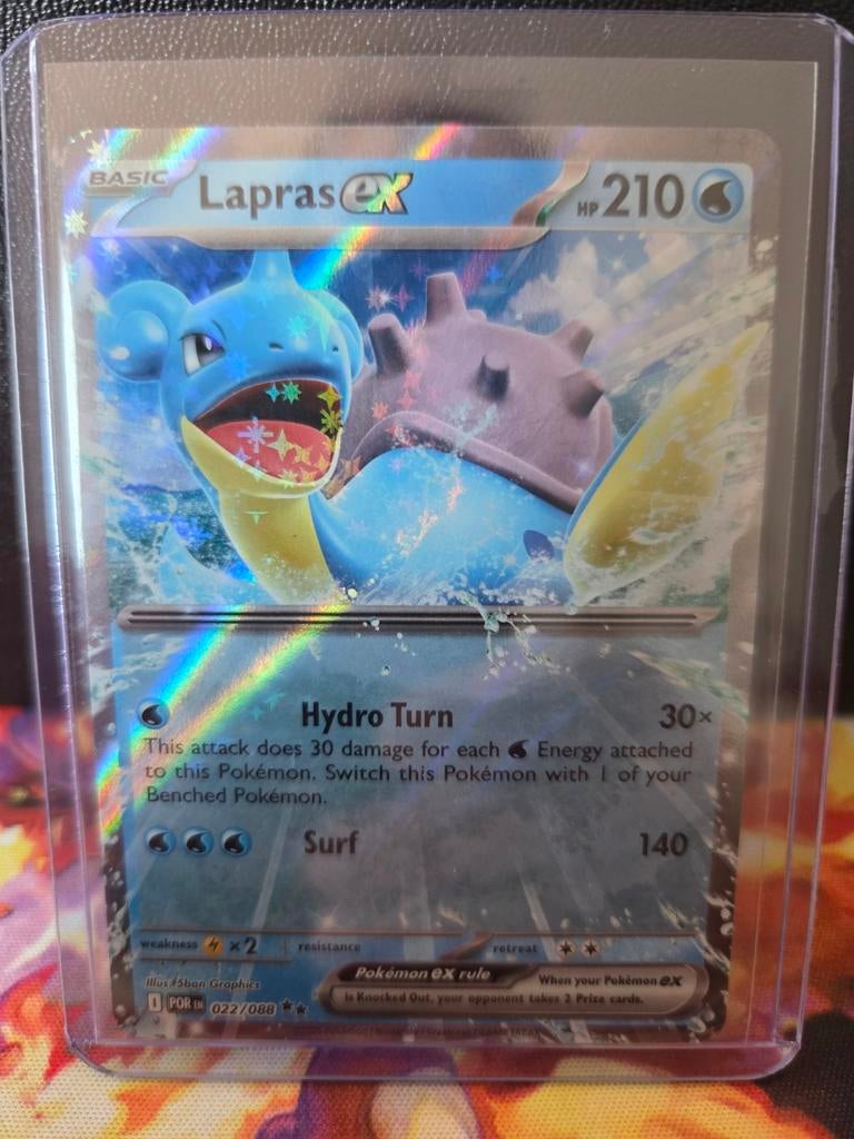 Lapras ex 027/088 - Pokemon Kaart NM, Ophalen of Verzenden, Zo goed als nieuw, Losse kaart, Foil