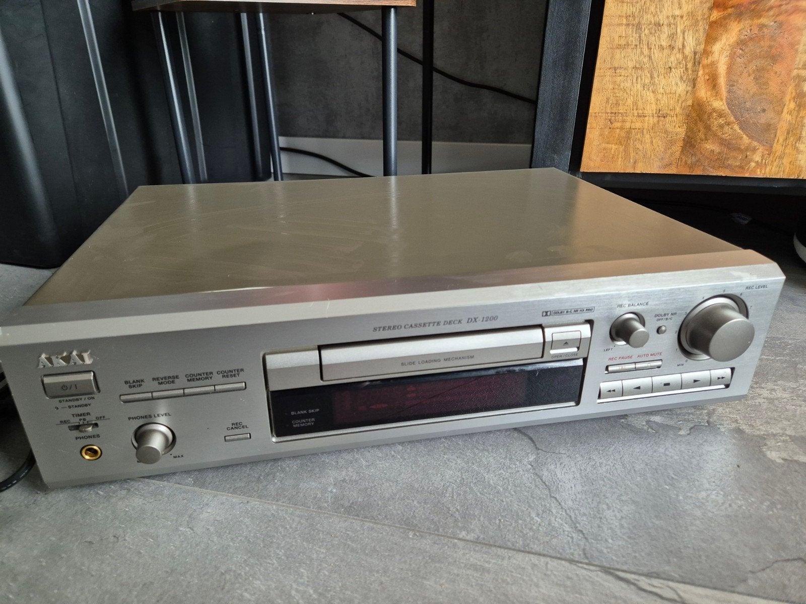 Vintage Akai DX-1200 Stereo Cassettedeck / Vintage Audio, Ophalen, Akai