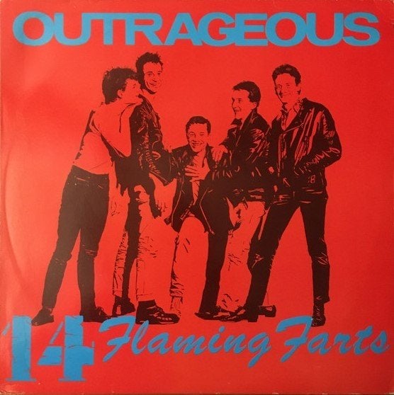 outrageous / 14 flaming farts - punk/nederpunk, LP, Gebruikt, Verzenden, Punk Rock