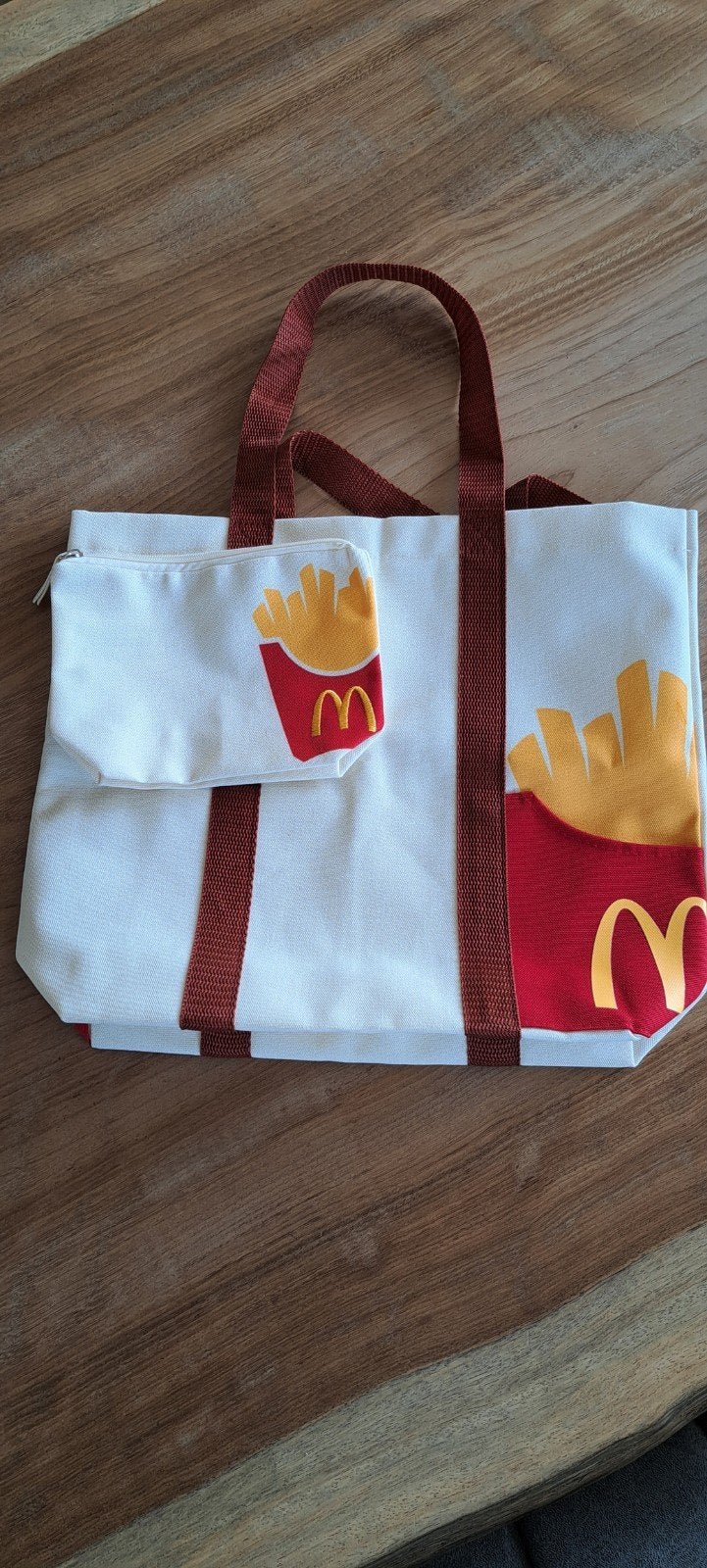 gelimiteerde McDonald's happy Summer tote bag en toilettas, Ophalen of Verzenden, Nieuw, Wit, Shopper