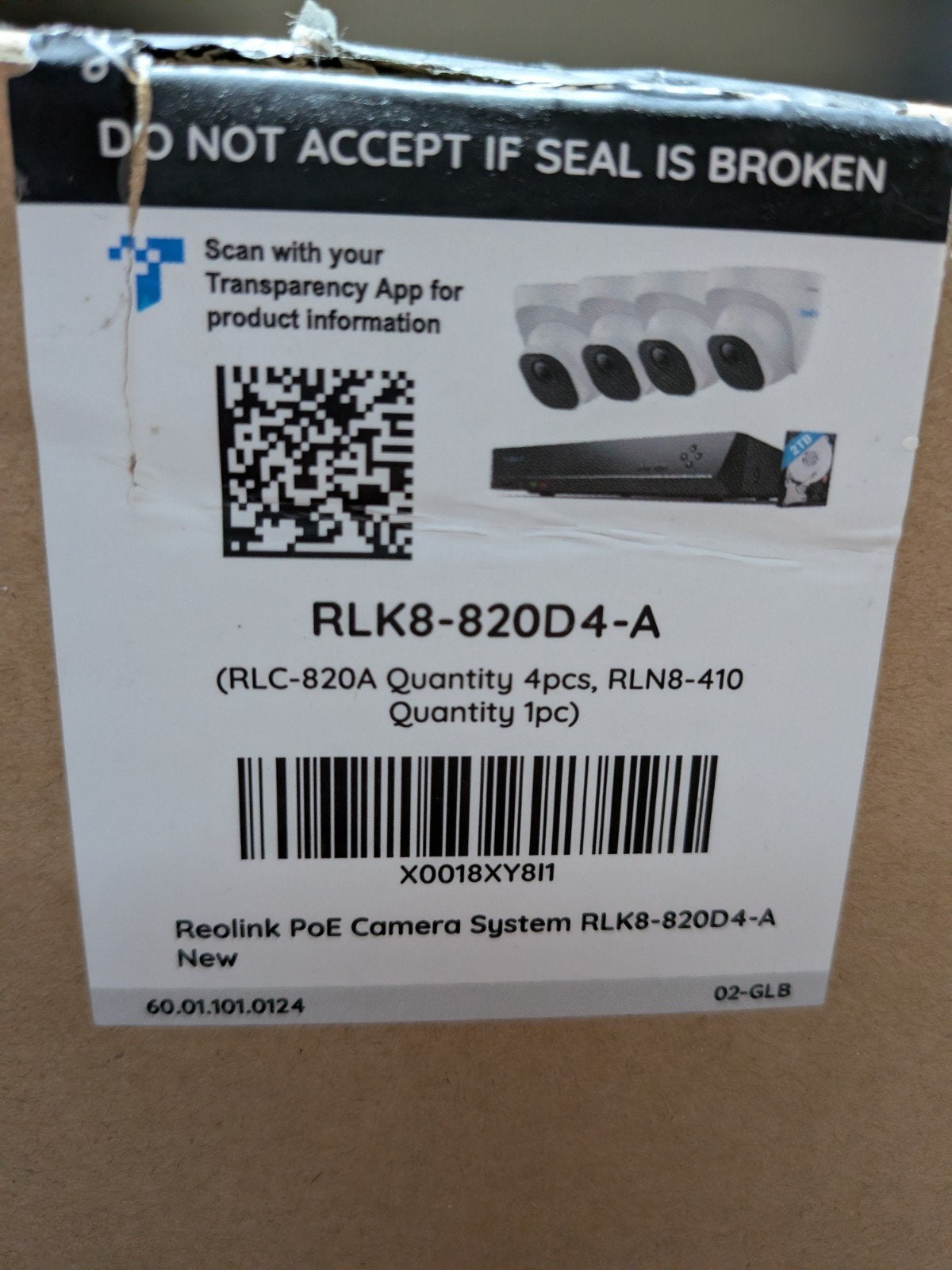 Reolink RLK8-820D4-A PoE Beveiligingssysteem Nieuw, Ophalen of Verzenden, Nieuw