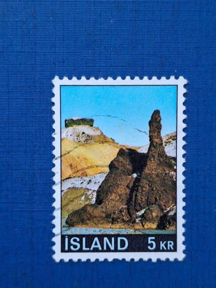 Postzegel Ijsland 1970 zegel Uitzicht 20-10, Postzegels en Munten, Ophalen of Verzenden, IJsland, Gestempeld