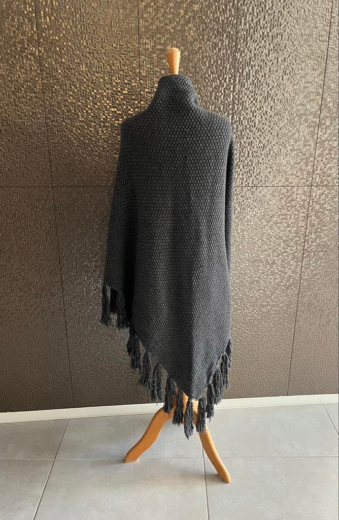Antraciet Stola Wol Ibiza People - Merino Alpaca, Ophalen of Verzenden, Zo goed als nieuw