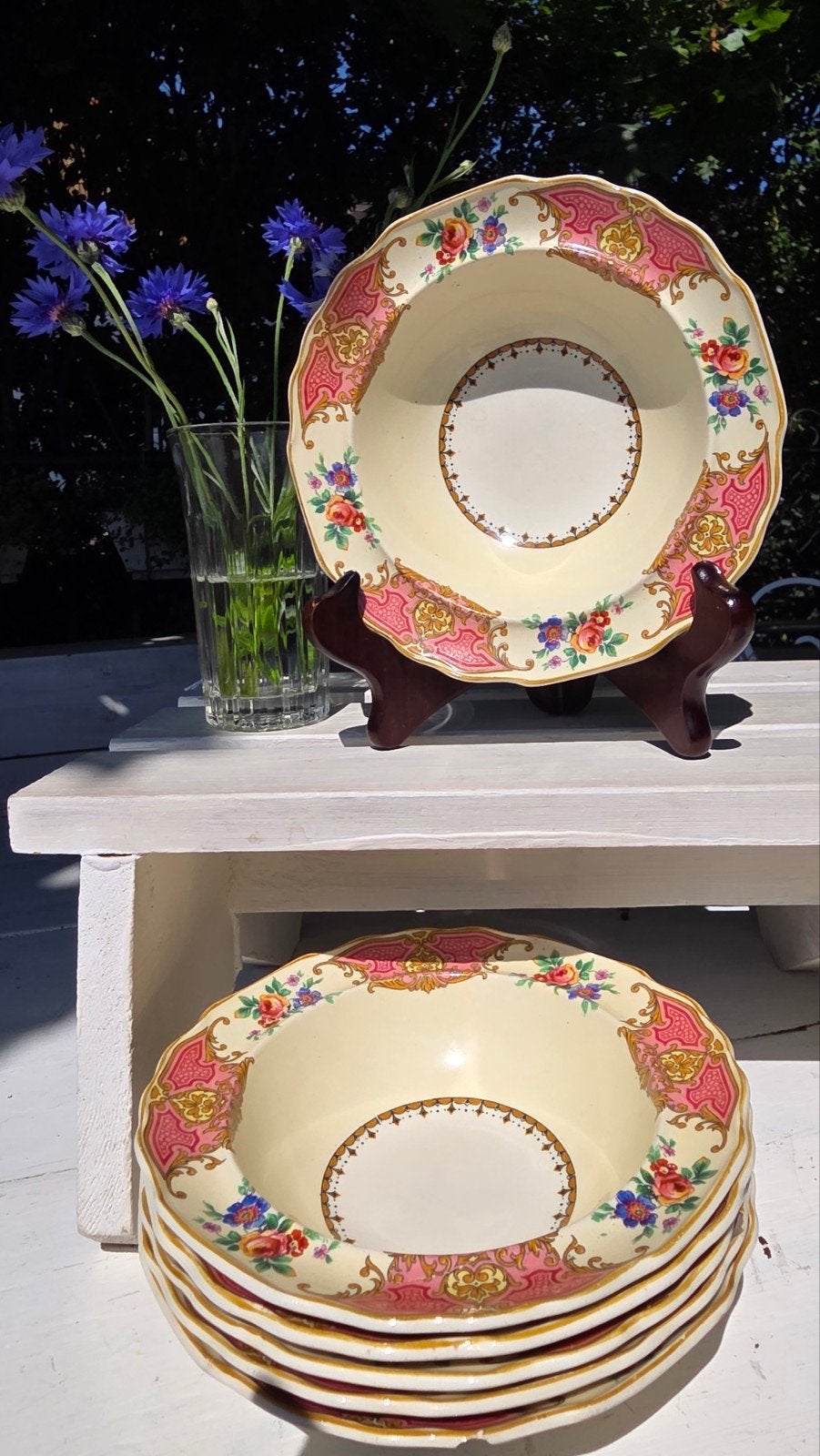 Vintage Myott Staffordshire Porseleinen Schalen Set, Ophalen of Verzenden
