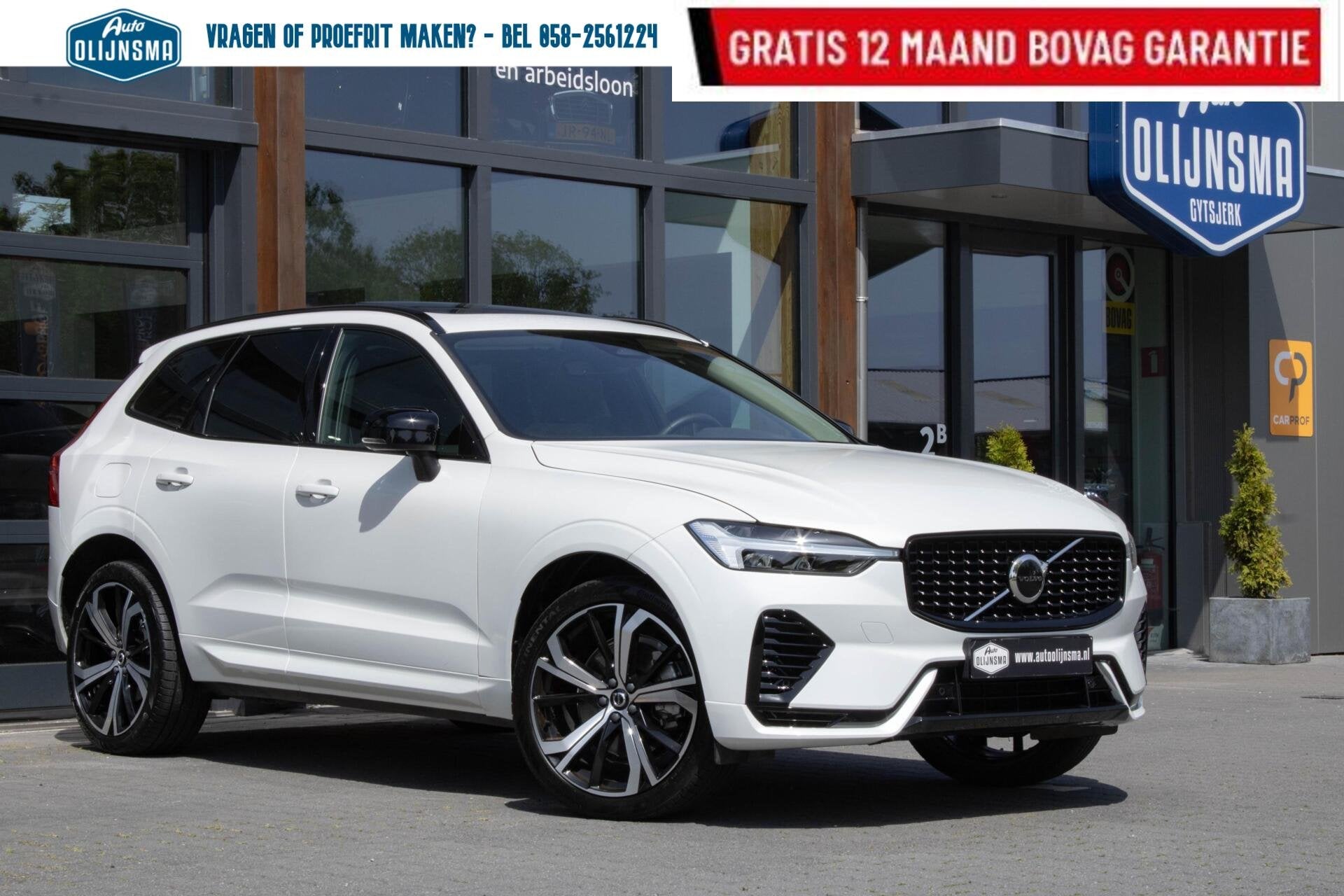 Volvo XC60 2.0 T6 PHEV Long Range AWD Plus Dark|Stoelverwarm, Auto's, Volvo, Automaat, Gebruikt, 4 cilinders, Wit