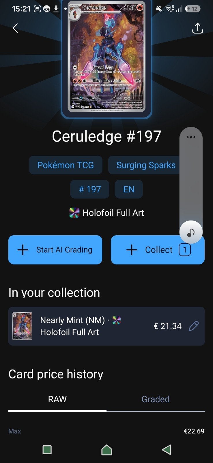 ceruledge ir surging sparks + n's zoroark hyper rare journe, Ophalen, Zo goed als nieuw, Meerdere kaarten, Foil