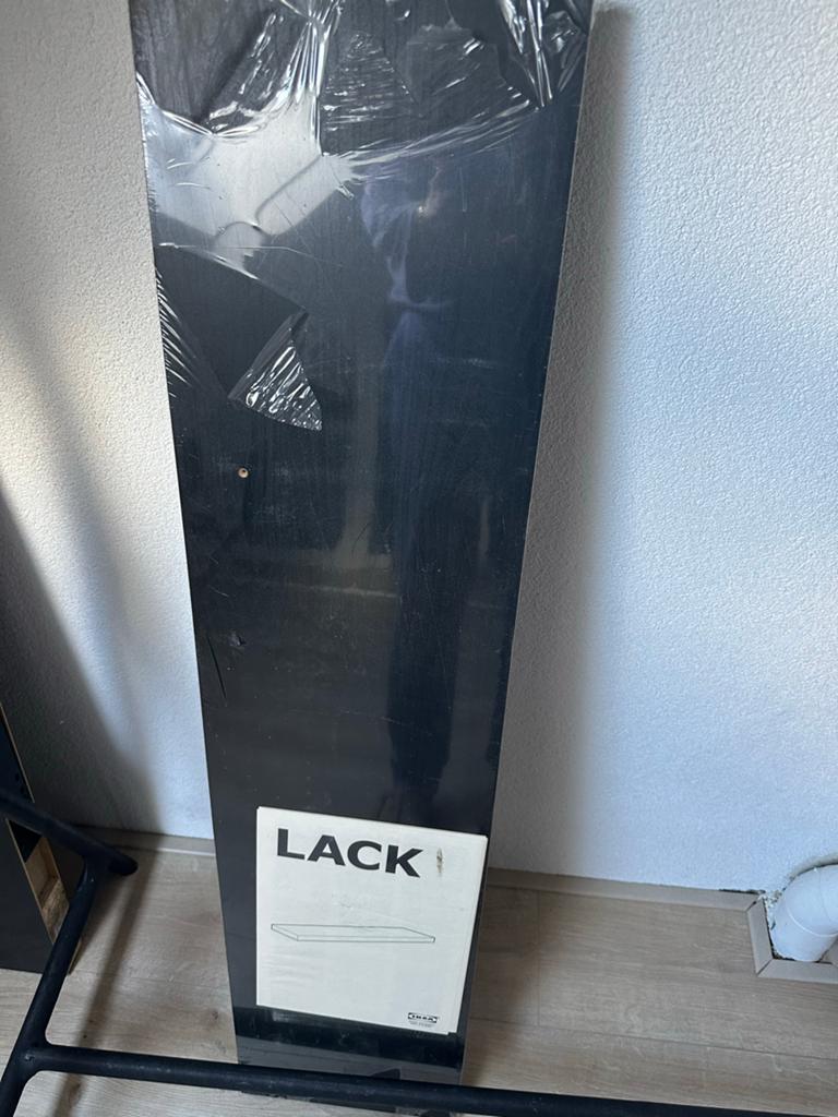 Nieuwe 3 IKEA LACK wandplanken - Zwart, Ophalen, Nieuw