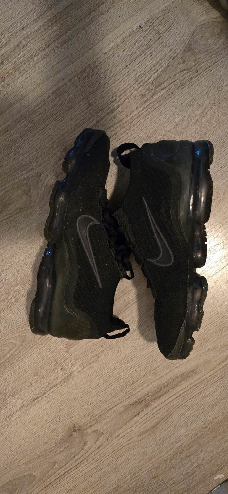 NIKE AIR VAPORMAX FLYKNIT BLACK MAAT 46, Ophalen of Verzenden, Zo goed als nieuw, Zwart