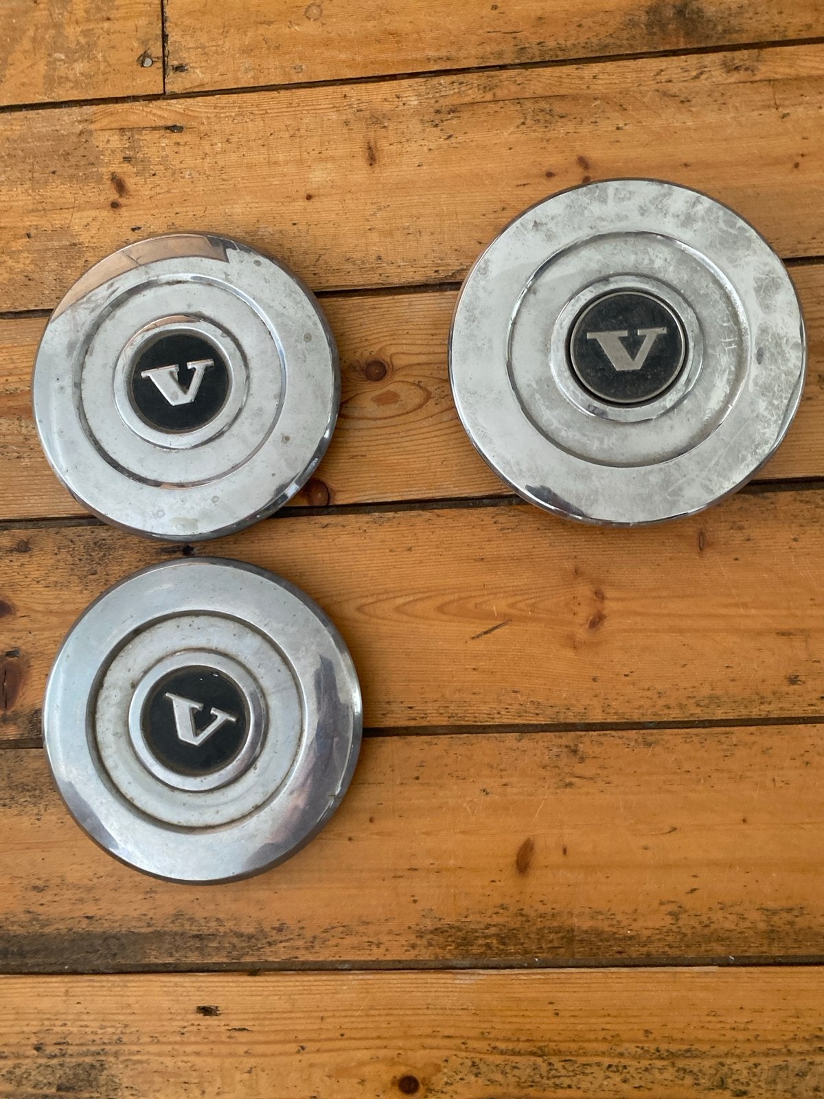 Set van 3 Vintage Volvo wieldoppen, Ophalen of Verzenden, Gebruikt