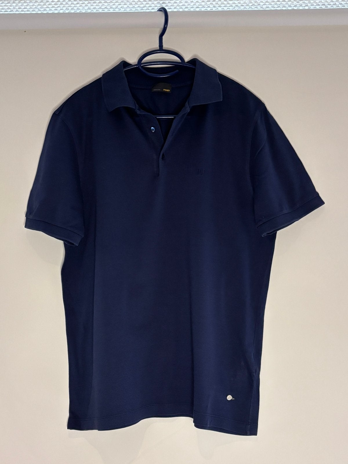 Fendi polo met klein embleem maat 52, Ophalen of Verzenden, Zo goed als nieuw, Maat 52/54 (L), Blauw
